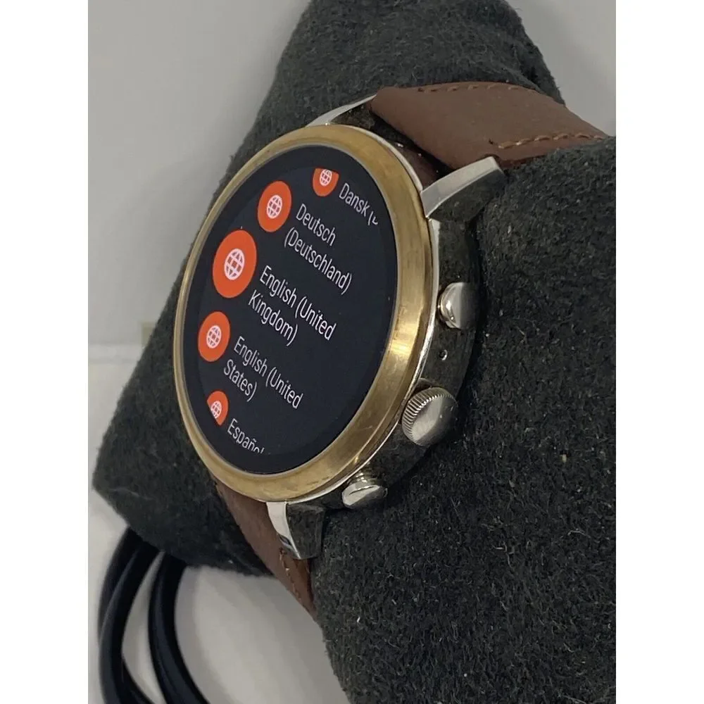 Fossil Gen 4 Authentic Digital Dial Smart Watch Custom Band FTW6016 AB505